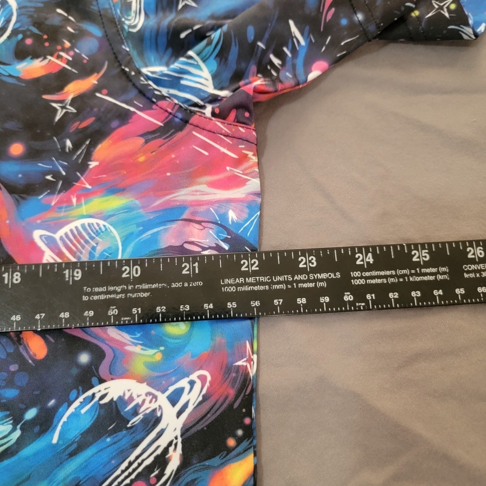 New Chubbies Polo Mens Large Space Planets Galatic All Over Print Short Sleeve - Picture 4 of 6